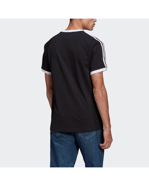 Adidas Black Originals Adicolor Classic S 3 Bands Embroidery Logo Sport Short Sleeve for men