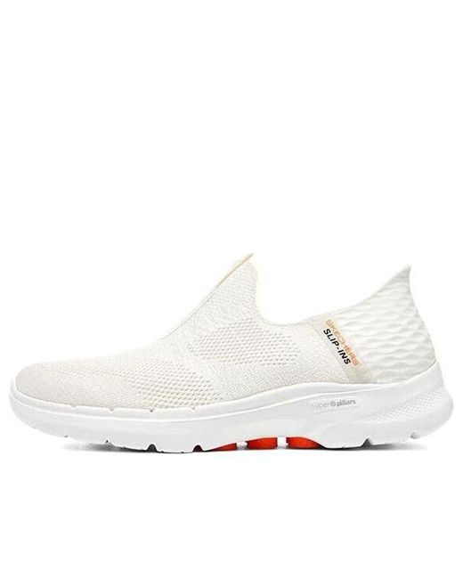 Skechers White (Wmns) Go Walk 6 Slip