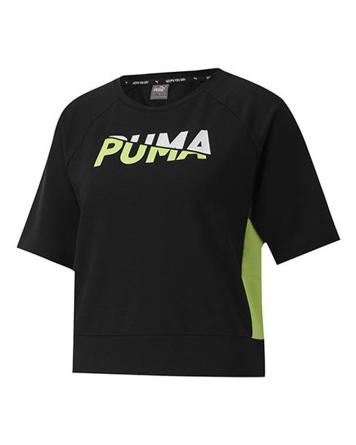 PUMA Black (Wmns) Morden Sports Short Sleeve