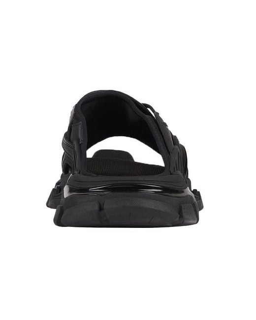 Balenciaga Black Track Slide Sandal for men