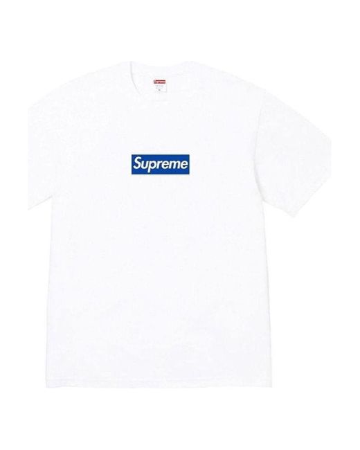 Supreme White Fw23 Box Logo T-Shirt for men
