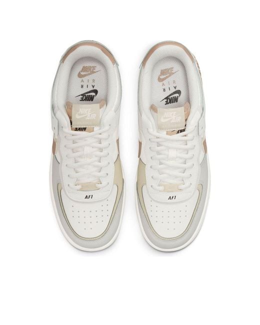 Nike White (Wmns) Air Force 1 Shadow 'Sail Hemp'