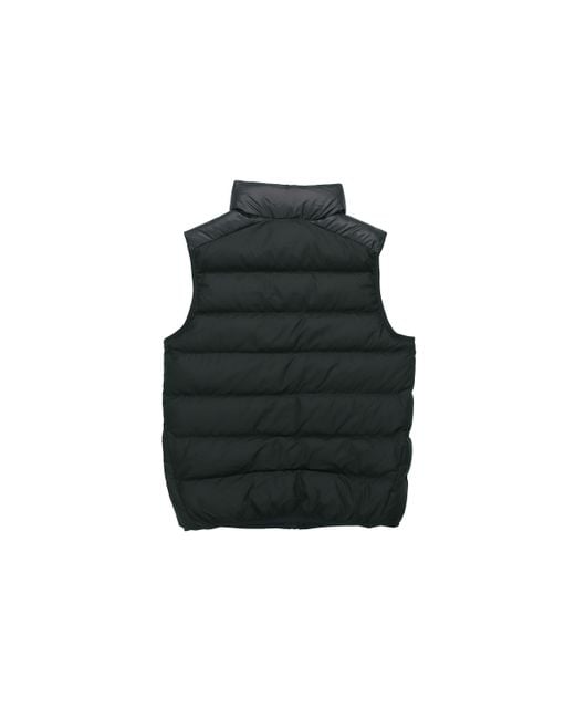 Nike Black Sportswear Windrunner Down Fill Sports Splicing Stand Collar Down Vest for men