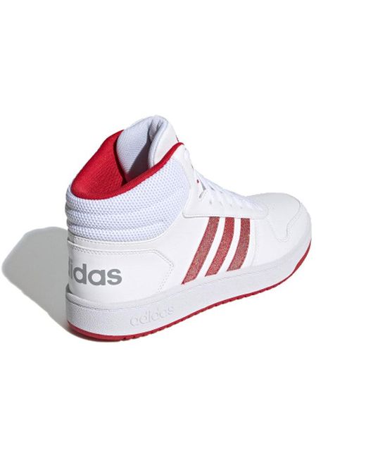 Adidas White (Wmns) Hoops 2.0 Mid