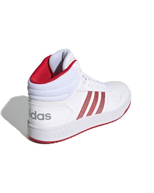Adidas White (Wmns) Hoops 2.0 Mid