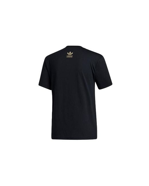 Adidas Black Originals S Road To Tokyo Trefoil Crew Neck for men