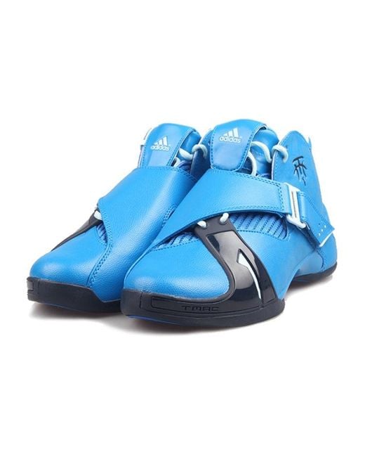 Adidas Blue T-Mac 5 Shock Absorption Non-Slip for men