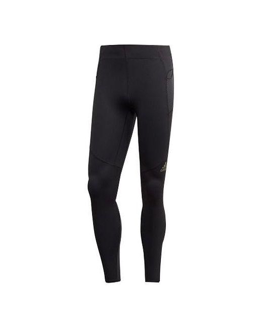 Adidas Black Tight Running Training Sports Gym Pants for men