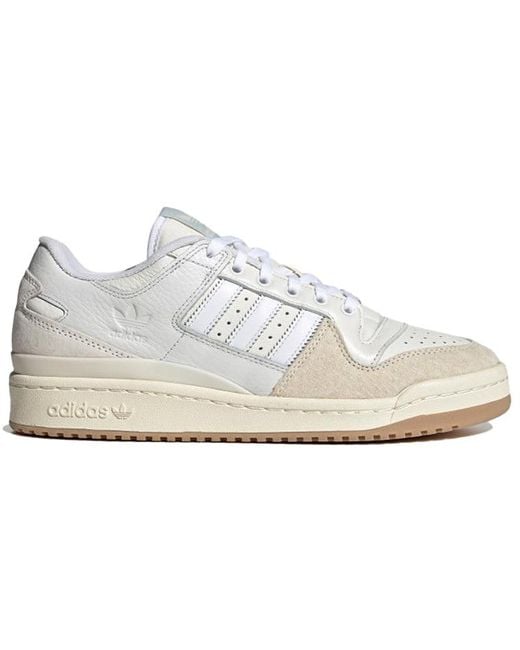 Adidas White Forum 84 Low Adv Gum' for men