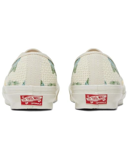 Vans White Kith X Og Authentic Lx 'Vintage Roses' for men