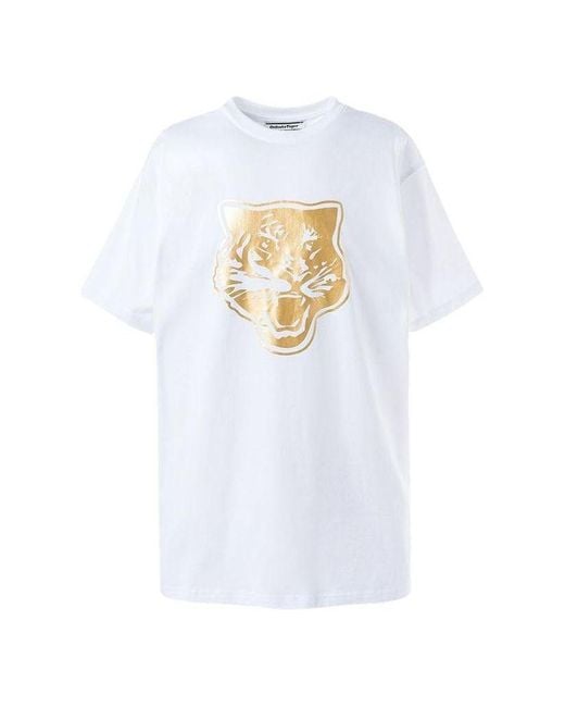 Onitsuka Tiger White Graphic T-Shirt for men