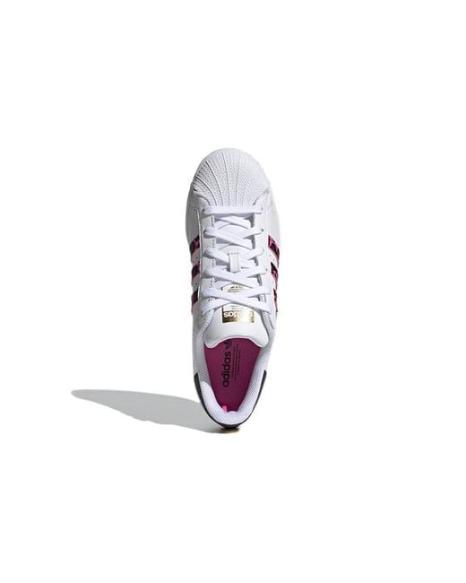 Adidas White (Wmns) Superstar Metallic'