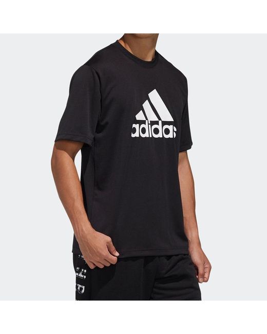 Adidas Black Training Casual Sports Short Sleeve for men