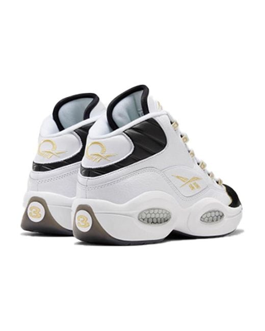 Reebok White Question Mid 'Respect My Shine' for men