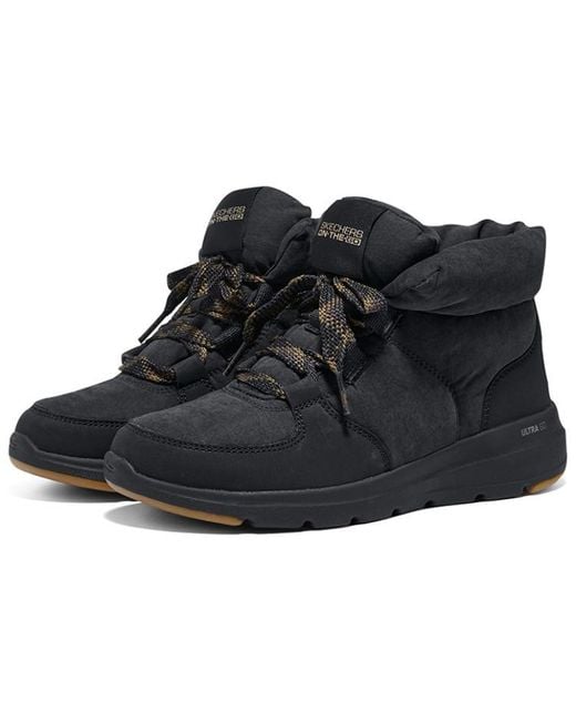 Skechers Black (Wmns) Glacial Ultra-Trend Up Ankle Boots