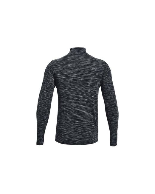 Under Armour Blue Seamless 1/2 Zip Top for men