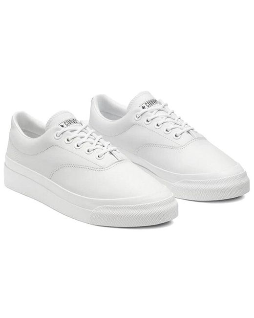 Converse White Skid Grip Cvo Low 'Mono Leather for men