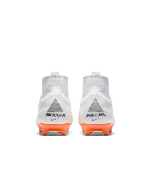 Nike White Mercurial Superfly 6 Elite Ag for men