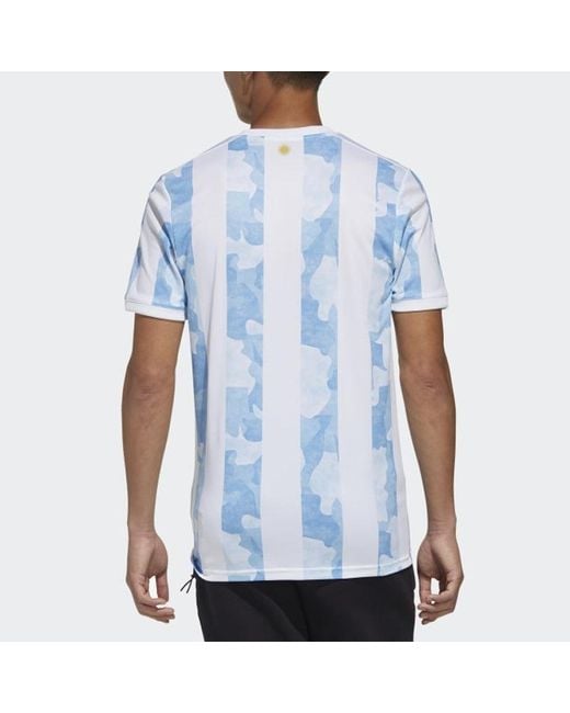 Adidas Blue Sw Fan Edition 21 Home Soccer Jersey Asia Sizing 'Messi' for men