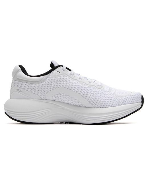 PUMA White Scend Pro Running Shoes for men