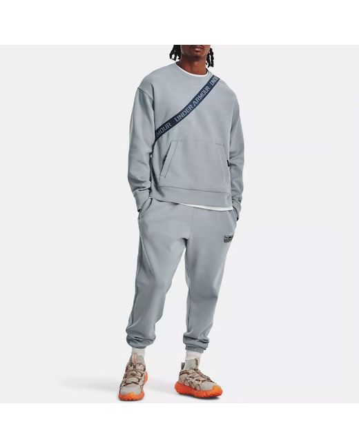 Under Armour Gray Summit Fleece Knit Crew for men