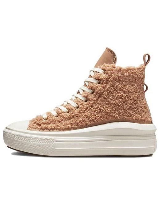 Converse Natural (Wmns) Chuck Taylor All Star Move Platform High 'Sherpa