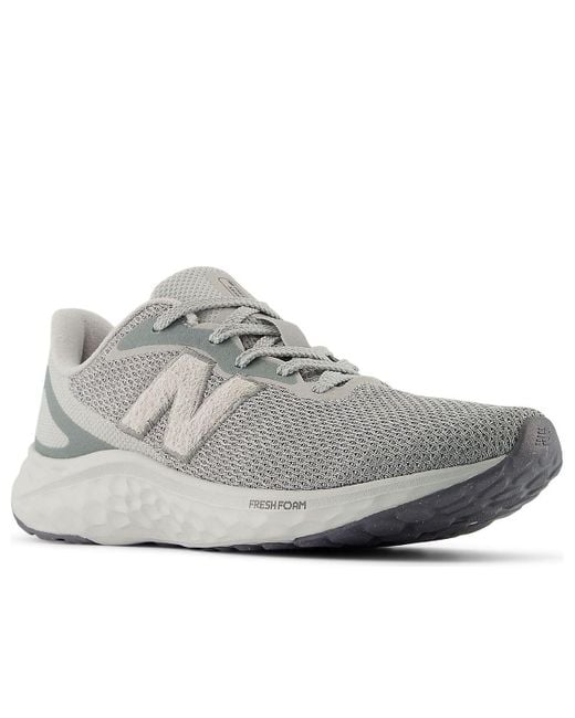 New Balance Gray Fresh Foam Arishi V4 2E Wide 'Raincloud Shadow Matter' for men