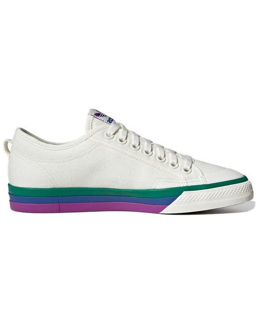 Adidas White Nizza 'Pride' for men