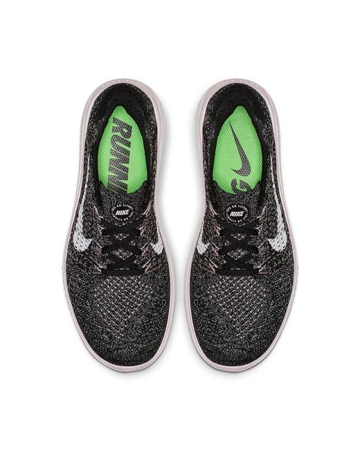 Nike Free Rn Flyknit 2018 Running Shoe (black) - Clearance Sale