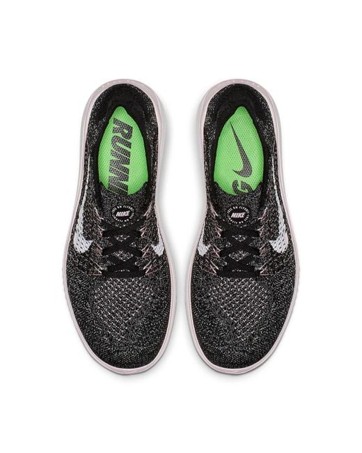 Nike Free Rn Flyknit 2018 Running Shoe (black) - Clearance Sale