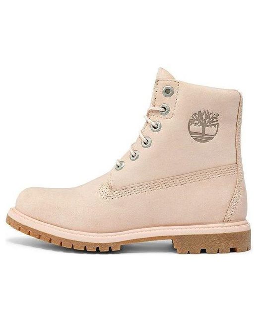 Timberland Natural (Wmns) Paninara Collarless 6 Inch Waterproof Boots 'Light Nubuck'