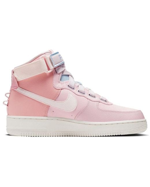 Nike Pink (Wmns) Air Force 1 High Utility 'Utility Force Is Echo Sail