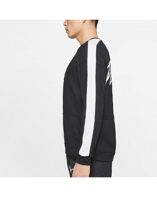 Nike Black Dri-Fit Logo Knit Quick Dry Training Pullover for men