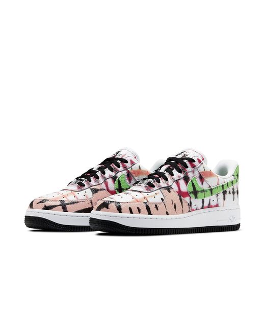 Nike White (Wmns) Air Force 1 Tie Dye'