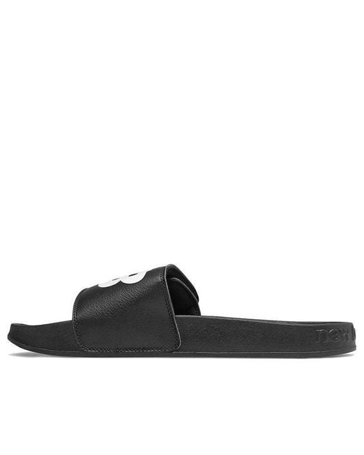 New Balance Black 200 Adjustable Slides for men