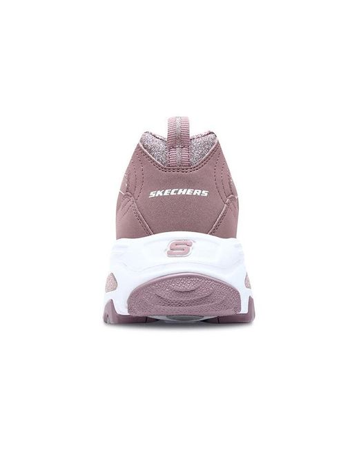 Skechers Purple (Wmns) D'Lites Low-Top Clunky Shoes