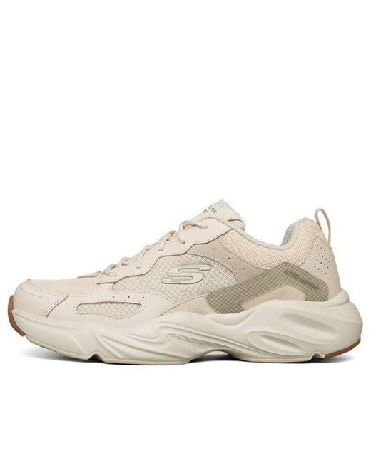 Skechers White D'Lites Low-Running Shoes for men