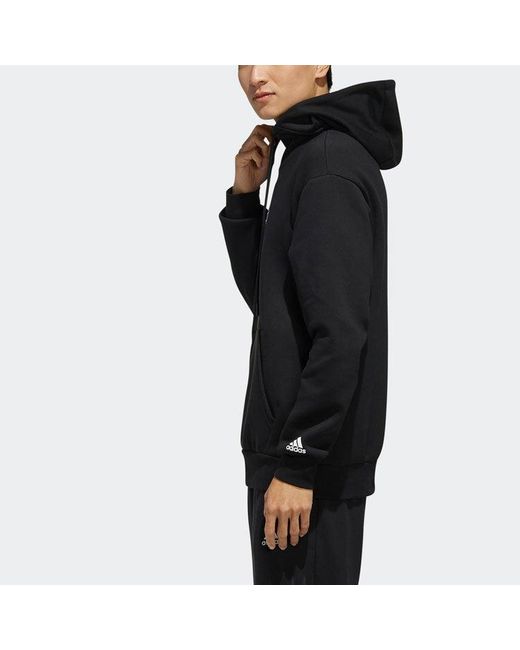 Adidas Blue Casual Sports Hooded Long Sleeves for men
