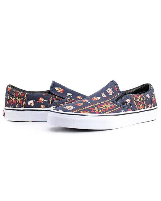 Vans Blue Nintendo X Classic Slip-On 'Zelda' for men