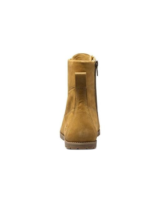 Timberland Natural (Wmns) Joslin Mid Size Zip Boots 'Wheat Nubuck'