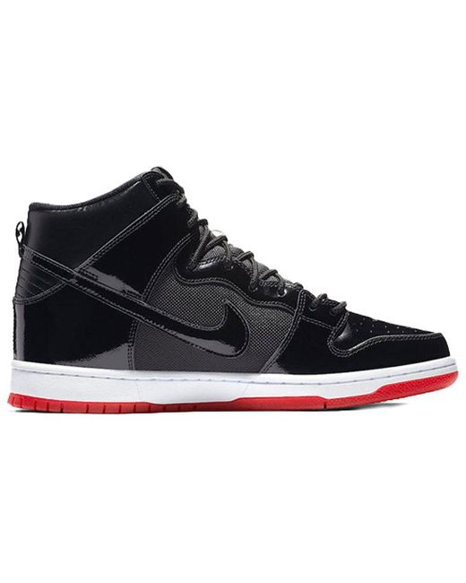 Nike Sb Zoom Dunk High Tr Qs 'bred' Shoes in Black for Men | Lyst