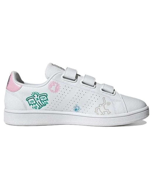 Adidas White Keith Haring X Neo Advancourt Base for men