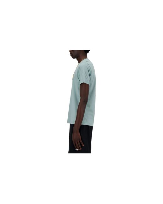 New Balance Blue Sport Essentials Barrel Runner T-Shirt for men