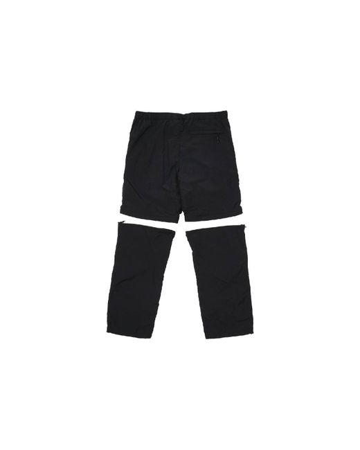 Palace Black Ss22 Zip Off Bottoms for men