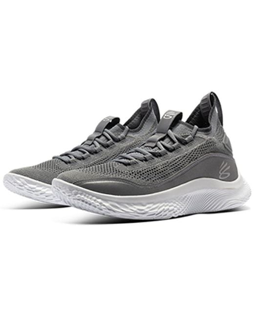 Under Armour Gray Curry 8 'Shine' for men