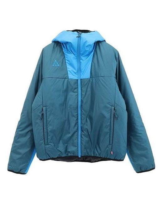 Nike Blue Lab Acg Primaloft Hooded Jacket 'Midnight Turq Impblu' for men