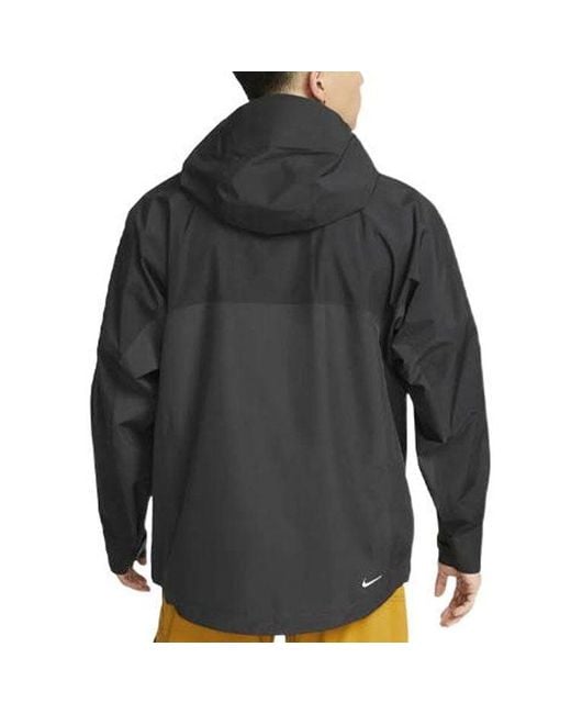 Nike Blue Acg Solid Color Long Sleeves Hooded Jacket Autumn for men