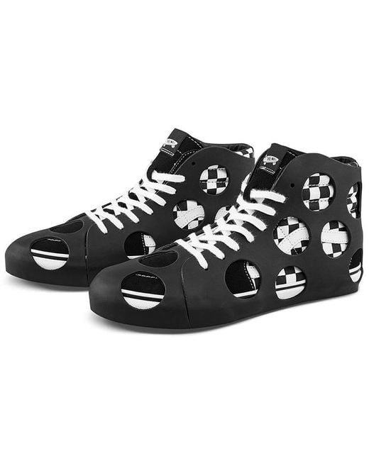 Vans Black Sk8-Hi Cage Vlt Lx 'Polka Dot Checkered for men