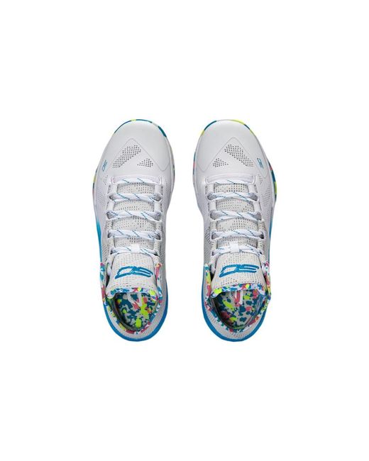 Under Armour Blue Curry 2 Retro 'Splash Party' for men