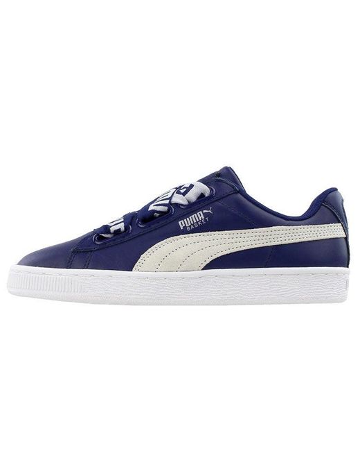 PUMA Blue (Wmns) Basket Heart De Depths'